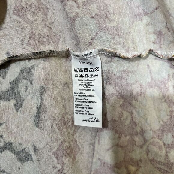 Avenue Midi Dress Womens 22 24 Multicolor Boho Artsy Art To Wear Scoop Stretch - Picture 8 of 9